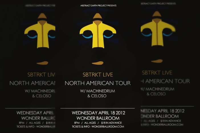 SBTRKT at Wonder Ballroom, April 18, 2012. Photo by Colin McLaughlin.