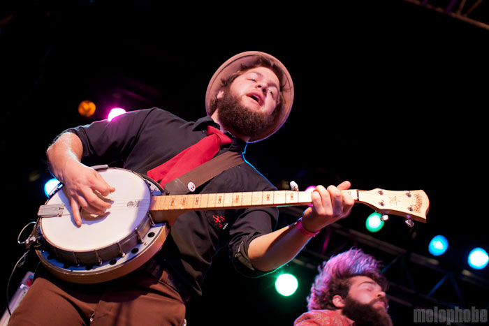 Larry and His Flask at Roseland Theater, April 21, 2012. Photo by Bobby Lilly.