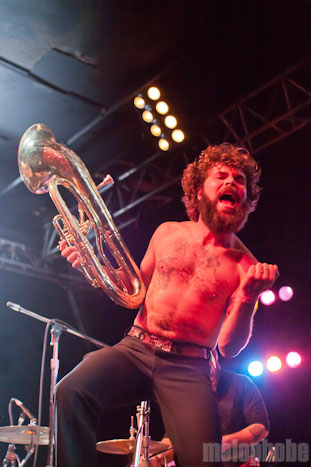 Larry and His Flask at Roseland Theater, April 21, 2012. Photo by Bobby Lilly.