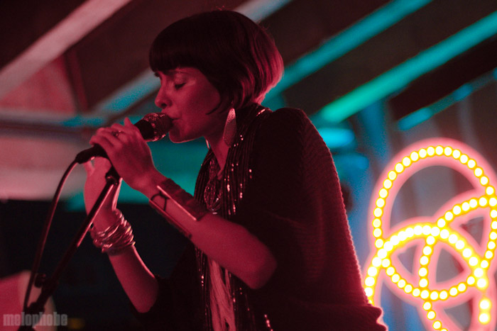 School of Seven Bells at Doug Fir Lounge, April 22, 2012. Photo by Inger Klekacz.