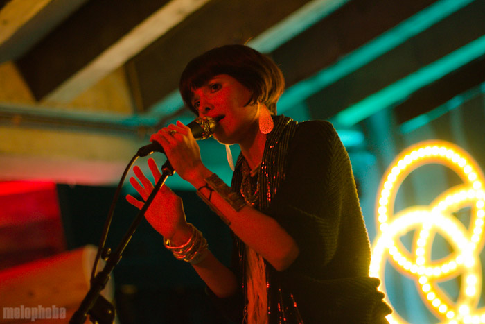 School of Seven Bells at Doug Fir Lounge, April 22, 2012. Photo by Inger Klekacz.