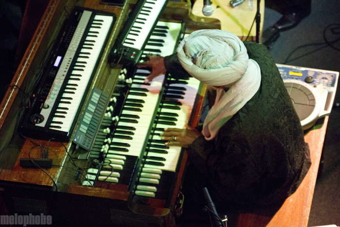 Dr. Lonnie Smith at Mississippi Studios, April 23, 2012. Photo by Jasper Croome.