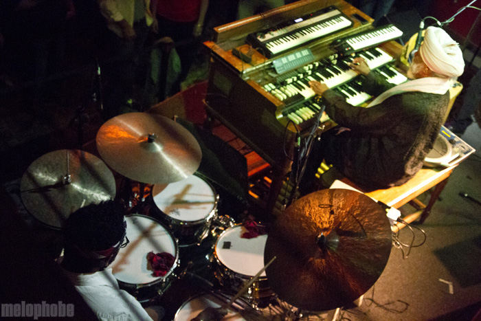 Dr. Lonnie Smith at Mississippi Studios, April 23, 2012. Photo by Jasper Croome.