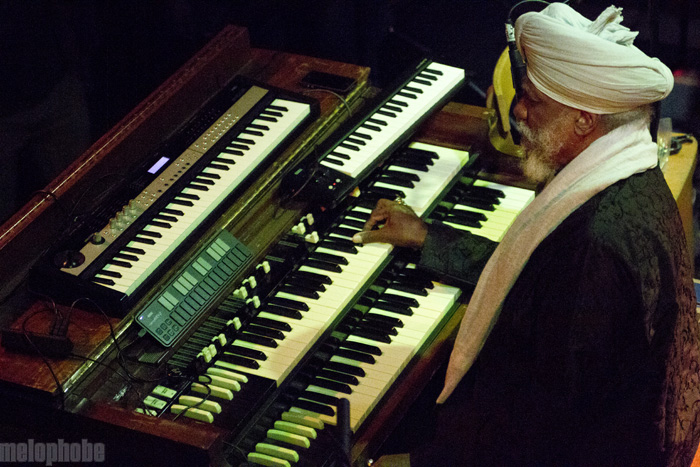 Dr. Lonnie Smith at Mississippi Studios, April 23, 2012. Photo by Jasper Croome.