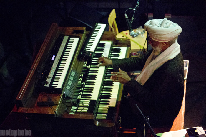 Dr. Lonnie Smith at Mississippi Studios, April 23, 2012. Photo by Jasper Croome.