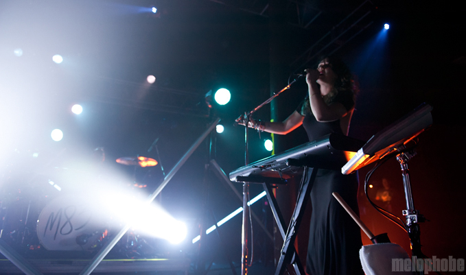 M83 at Roseland Theater, April 25, 2012. Photo by Colin McLaughlin.