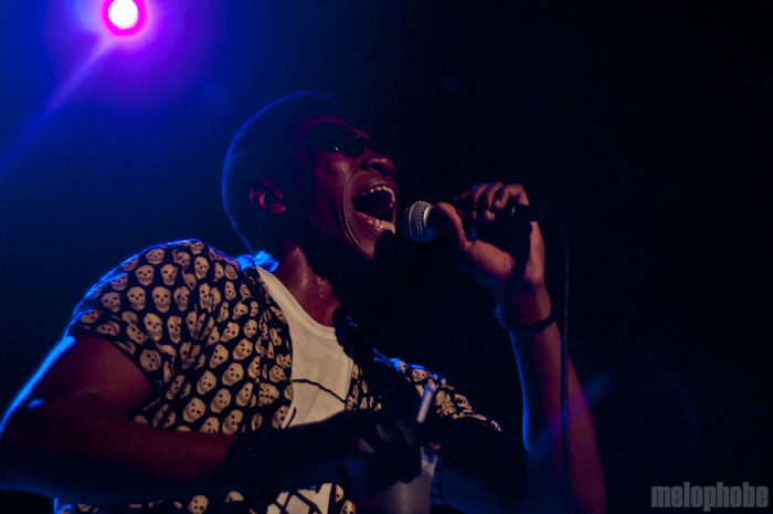 Willis Earl Beal at Music Hall of Williamsburg, April 26, 2012. Photo by Chris Barth.