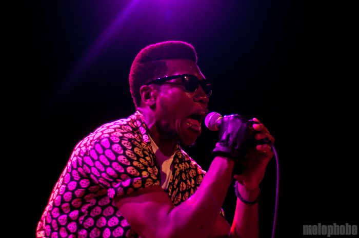 Willis Earl Beal at Music Hall of Williamsburg, April 26, 2012. Photo by Chris Barth.