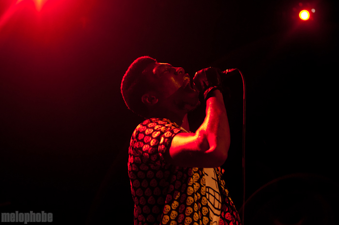Willis Earl Beal at Music Hall of Williamsburg, April 26, 2012. Photo by Chris Barth.