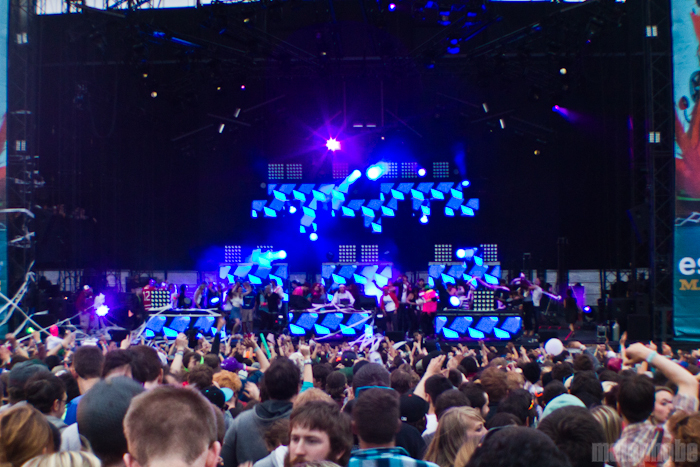 Girl Talk at Main Stage, May 25, 2012. Photo by Troy Dunham.