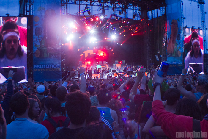 Girl Talk at Main Stage, May 25, 2012. Photo by Troy Dunham.