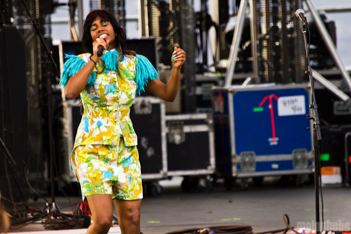 Santigold at Main Stage, May 25, 2012. Photo by Troy Dunham.