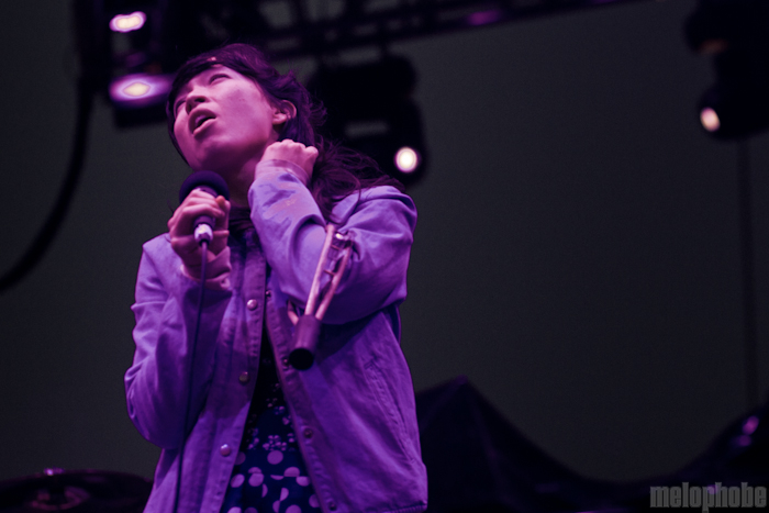 Little Dragon at Bigfoot Stage, May 27, 2012. Photo by Troy Dunham.