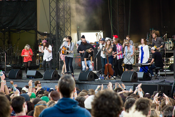 The Head and The Heart at Main Stage, May 27, 2012. Photo by Troy Dunham.