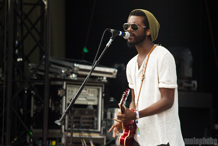 Gary Clark, Jr at Main Stage, May 28, 2012. Photo by Troy Dunham.