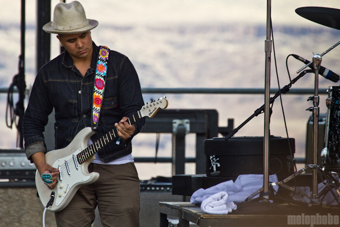 Gary Clark, Jr at Main Stage, May 28, 2012. Photo by Troy Dunham.