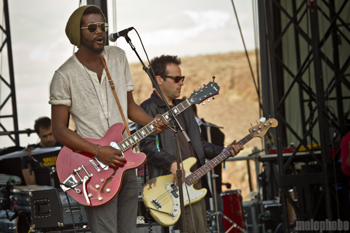 Gary Clark, Jr at Main Stage, May 28, 2012. Photo by Troy Dunham.