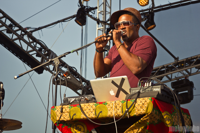 Shabazz Palaces, May 28, 2012. Photo by Troy Dunham.