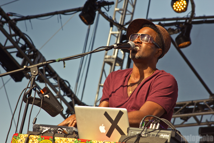 Shabazz Palaces, May 28, 2012. Photo by Troy Dunham.