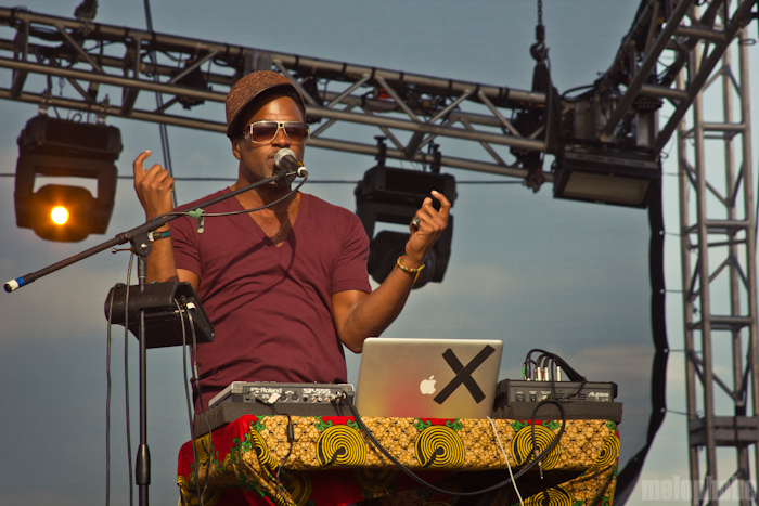 Shabazz Palaces, May 28, 2012. Photo by Troy Dunham.