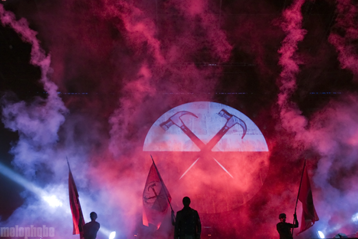 Roger Waters at Fenway Park, July 1, 2012. Photo by Ian Doreian.