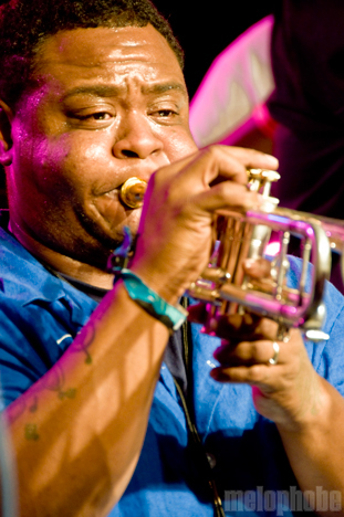 Hot 8 Brass Band at Roseland Theater, April 17, 2010. Photo by Ian McNeil.