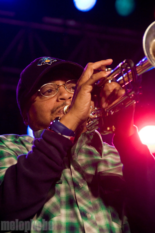 Hot 8 Brass Band at Roseland Theater, April 17, 2010. Photo by Ian McNeil.