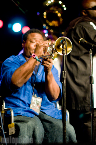 Hot 8 Brass Band at Roseland Theater, April 17, 2010. Photo by Ian McNeil.