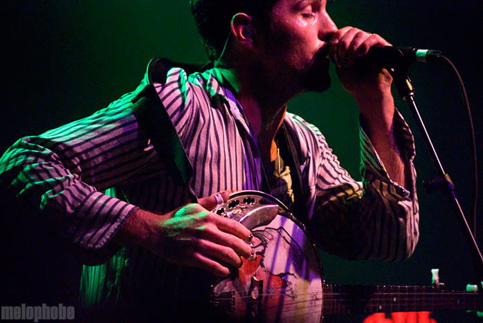 The Avett Brothers at Crystal Ballroom, August 30, 2010. Photo by Colin McLaughlin.