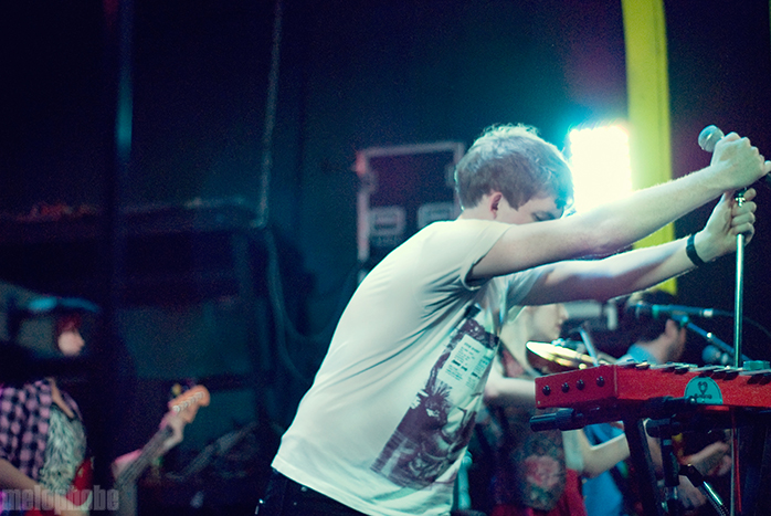 Los Campesinos! at Hawthorne Theatre, May 5, 2010. Photo by Colin McLaughlin.