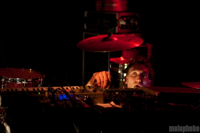 Cale Parks at Great Scott, August 26, 2009. Photo by Chris Barth.