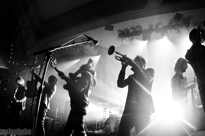 Broken Social Scene at Crystal Ballroom, October 16, 2010. Photo by Lymay Iwasaki.