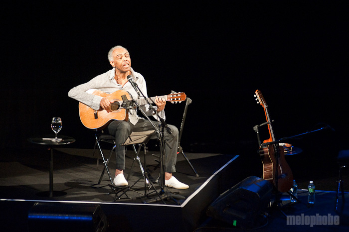 Gilberto Gil at Nokia Theatre, March 11, 2010. Photo by Matthew Eisman.